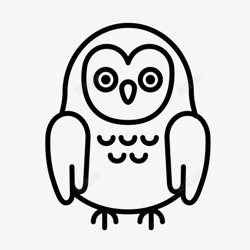 猫头鹰小鸟万圣节图标svg_新图网 https://ixintu.com 万圣节 小鸟 智慧 猫头鹰 自然
