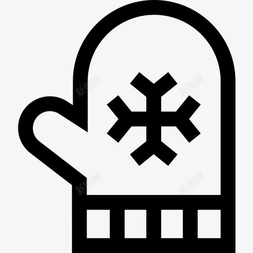 连指手套冬装及配件轮廓直纹图标svg_新图网 https://ixintu.com 冬装 手套 直纹 轮廓 连指 配件