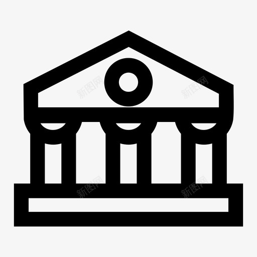 建筑城市地标图标svg_新图网 https://ixintu.com 地标 城市 城镇 建筑 景观