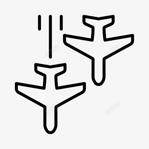 航展观光旅游图标svg_新图网 https://ixintu.com 度假 旅游 航展 观光
