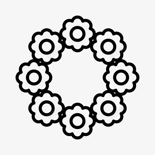花冠花花匠图标svg_新图网 https://ixintu.com 花冠 花匠 花园