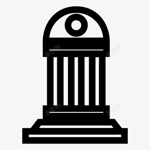 建筑城市地标图标svg_新图网 https://ixintu.com 地标 城市 城镇 建筑 景观
