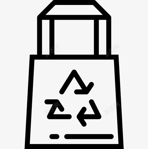生态袋Eco15线性图标svg_新图网 https://ixintu.com Eco 生态 线性
