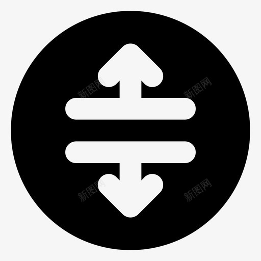 拆分垂直箭头方向图标svg_新图网 https://ixintu.com 垂直 拆分 方向 箭头
