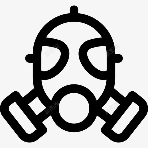 防毒面具防护安全10线性图标svg_新图网 https://ixintu.com 安全 线性 防护 防毒面具