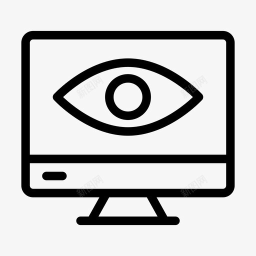 视图lcd显示器监视器图标svg_新图网 https://ixintu.com lcd 主线 图示 宿主 屏幕 显示器 监视器 视图