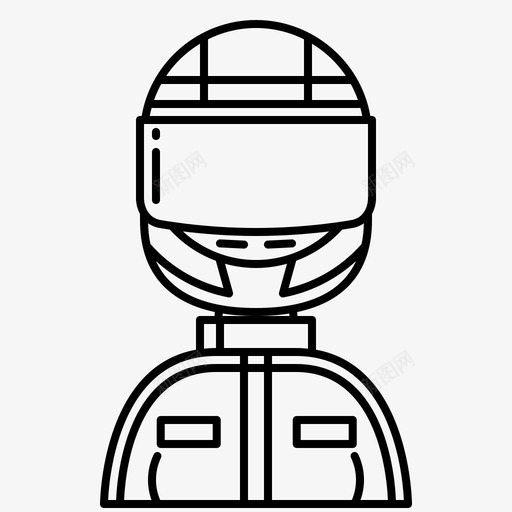 赛车冠军车手图标svg_新图网 https://ixintu.com 冠军 制服 女子 方程式 赛车 车手 运动