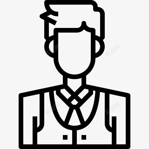 酒保化身男性图标svg_新图网 https://ixintu.com 个人资料 化身 用户 男性 男性化身 酒保