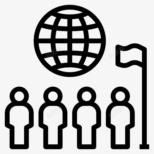 人口公民人图标svg_新图网 https://ixintu.com 人口 公民 居民 过剩