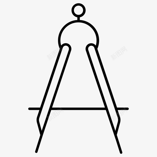 罗盘角度建筑图标svg_新图网 https://ixintu.com 几何 工具 工程 建筑 文具 罗盘 角度