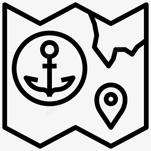 航海轮公路地图图标svg_新图网 https://ixintu.com 公路 地图 海轮 航海 路径 轮廓 运输 道路