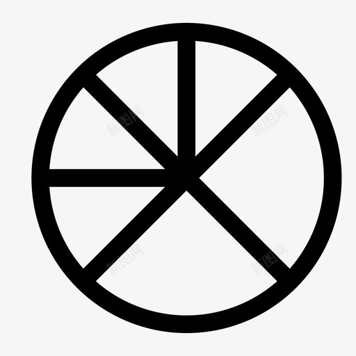 圆圆形状饼图图标svg_新图网 https://ixintu.com 圆 圆形状 饼图