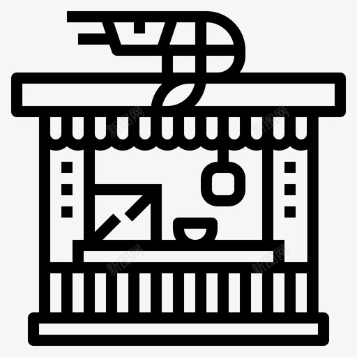 食品摊市场餐厅图标svg_新图网 https://ixintu.com 市场 海鲜 食品摊 食品车 餐厅