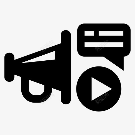 广告商业活动图标svg_新图网 https://ixintu.com 商业 市场 广告 战略 活动 营销