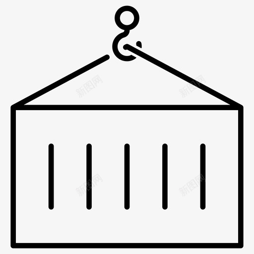集装箱货柜交货图标svg_新图网 https://ixintu.com 交货 海运 物流 货柜 集装箱