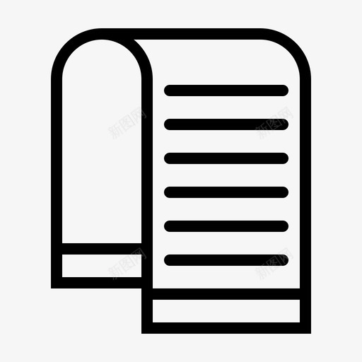 发票帐单单据图标svg_新图网 https://ixintu.com 业务 单据 发票 图标 帐单 行业 购物 采购
