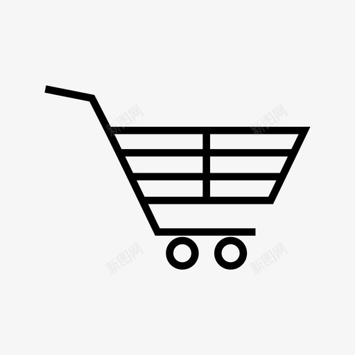 手推车买卖购物车图标svg_新图网 https://ixintu.com 买卖 商店 手推车 购物车