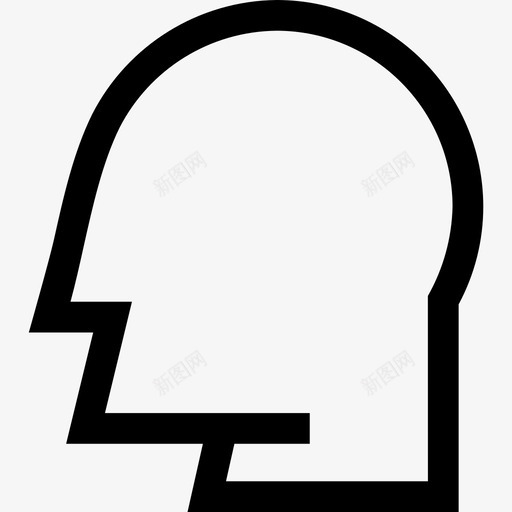 男人的头身体思想图标svg_新图网 https://ixintu.com 人 思想 男人的头 身体