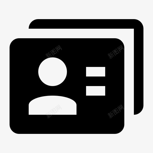 商务联系人名片个人图标svg_新图网 https://ixintu.com 个人 名片 商务 收款 联系人 财务