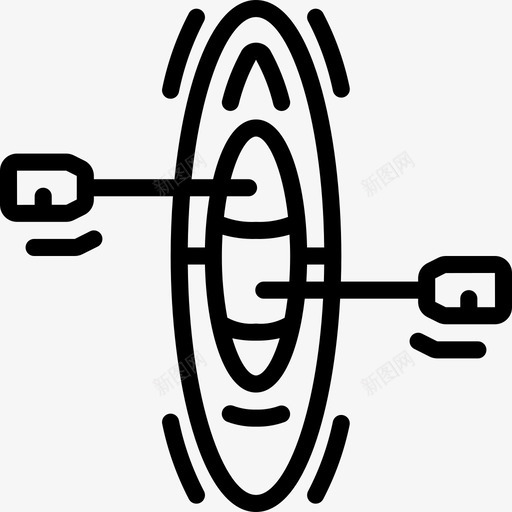 皮划艇冒险运动13直线型图标svg_新图网 https://ixintu.com 冒险 皮划艇 直线 线型 运动