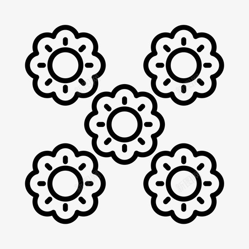 花坛植物花卉图标svg_新图网 https://ixintu.com 春天 植物 花卉 花园 花坛