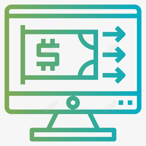 付款方式atm1梯度图标svg_新图网 https://ixintu.com atm 付款 付款方 方式 梯度