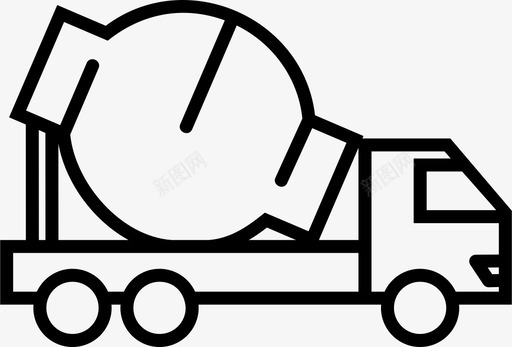 水泥车水泥搅拌车搅拌车图标svg_新图网 https://ixintu.com 搅拌车 水泥搅拌车 水泥车
