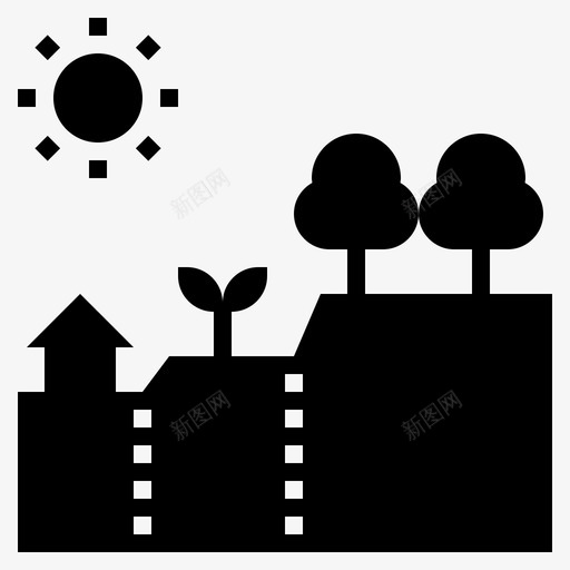 土地利用分配森林图标svg_新图网 https://ixintu.com 分配 利用 区域 土地 持续 森林 管理 铭文