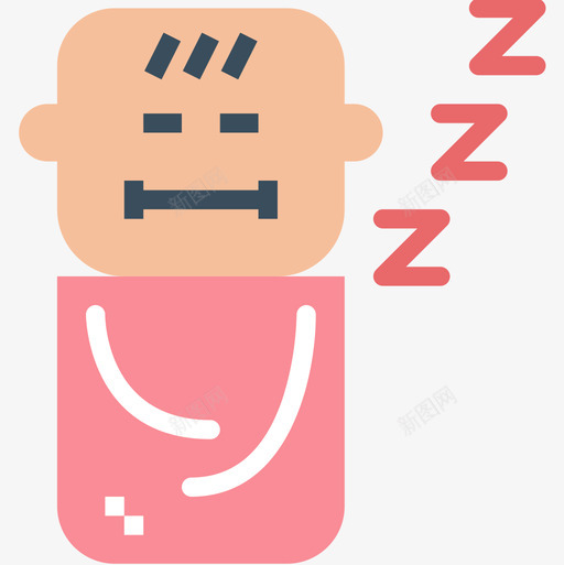 睡吧宝贝78平躺图标svg_新图网 https://ixintu.com 宝贝 平躺 睡吧
