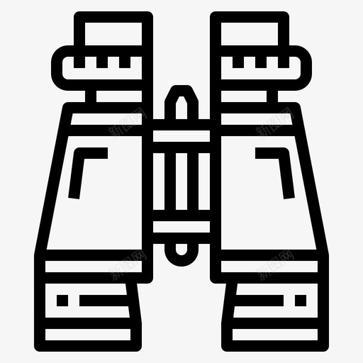 双筒望远镜童子军8号直线型图标svg_新图网 https://ixintu.com 8号 双筒 望远镜 直线 童子军 线型
