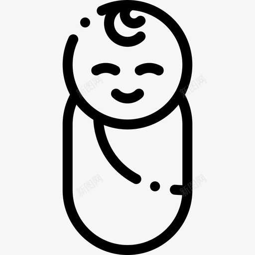 新生儿新年建议14直系图标svg_新图网 https://ixintu.com 新年建议14 新生儿 直系