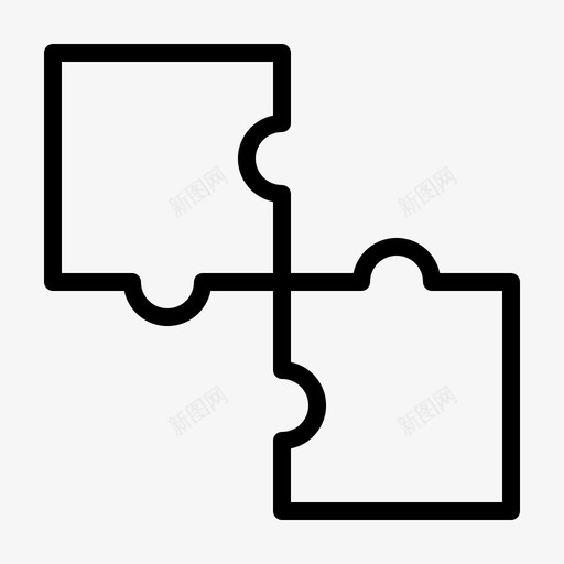 拼图方块游戏图标svg_新图网 https://ixintu.com 医学 拼图 方块 游戏 策略