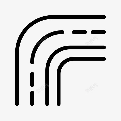 道路城市景观10直线图标svg_新图网 https://ixintu.com 城市 景观 直线 道路