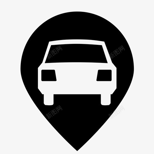 图标-地图-浮动车svg_新图网 https://ixintu.com 图标-地图-浮动车