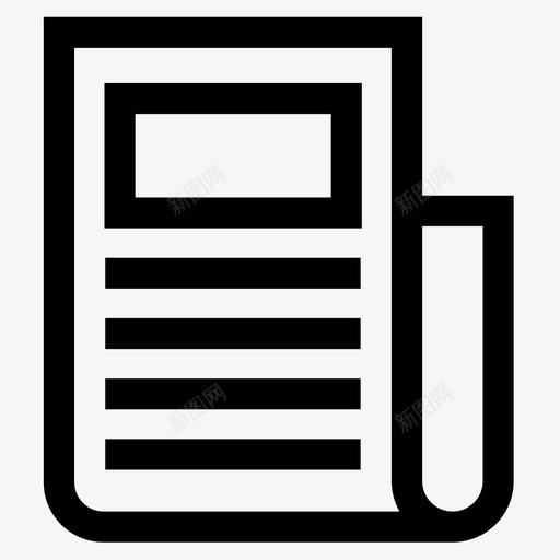 报纸新闻联播图标svg_新图网 https://ixintu.com 报纸 新闻联播