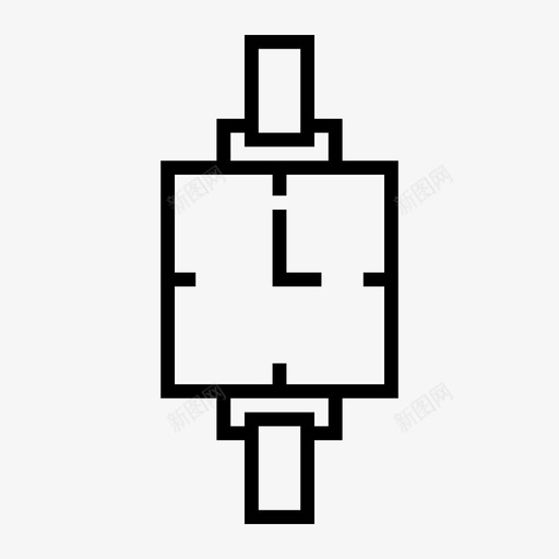 手表钟表计时器图标svg_新图网 https://ixintu.com 商务 手表 计时器 钟表