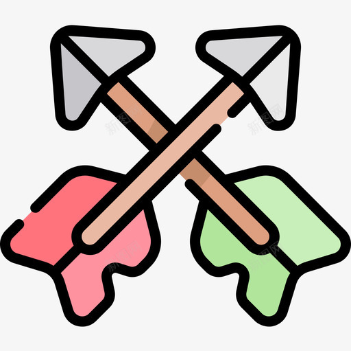 箭头视频游戏界面3线颜色图标svg_新图网 https://ixintu.com 游戏 界面 箭头 视频 颜色
