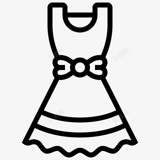 礼服派对83直系图标svg_新图网 https://ixintu.com 派对 直系 礼服