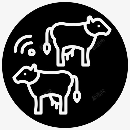动物农场奶牛家畜图标svg_新图网 https://ixintu.com 农场 动物 奶牛 家畜 智能 牛奶 生产线