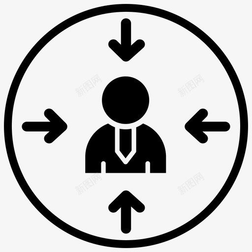商人员工焦点图标svg_新图网 https://ixintu.com business3blackfillcircle startegy 员工 商人 焦点 营销