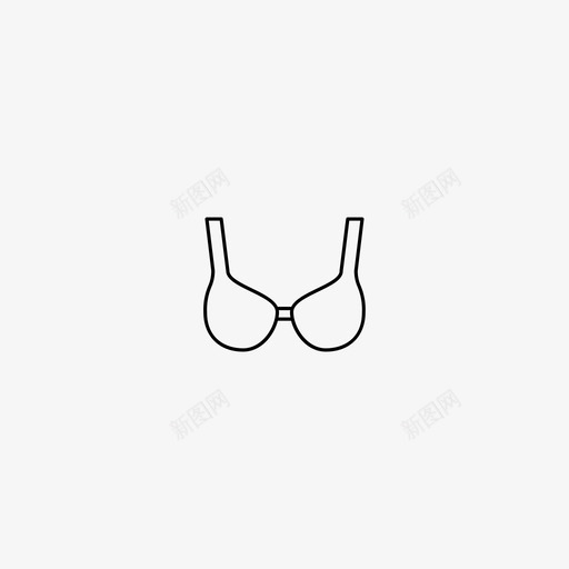 胸罩衣服内衣图标svg_新图网 https://ixintu.com 内衣 妇女 紧急 胸罩 衣服 避难所 难民