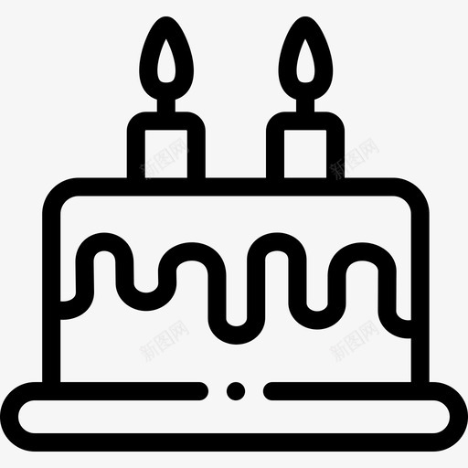 生日蛋糕面包店93直系图标svg_新图网 https://ixintu.com 生日蛋糕 直系 面包店