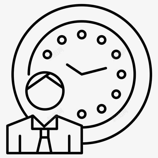 上班打卡准时图标svg_新图网 https://ixintu.com 上班 上班打咖 准时 打卡 管理常规线路49