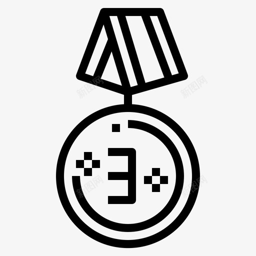 铜牌40个奖项直系图标svg_新图网 https://ixintu.com 40个 奖项 直系 铜牌
