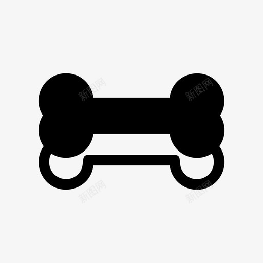 狗粮骨头宠物图标svg_新图网 https://ixintu.com 宠物 狗粮 狗骨头 骨头