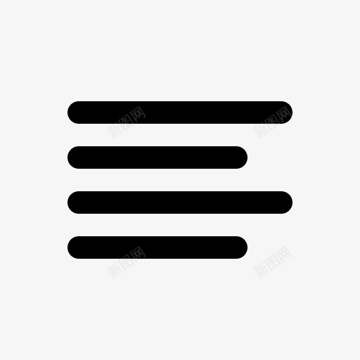 右对齐左对齐段落图标svg_新图网 https://ixintu.com ui 图标 圆形 基本 对齐 文本 段落 线性