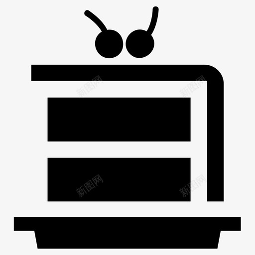 蛋糕生日蛋糕蛋糕片图标svg_新图网 https://ixintu.com 巧克力 生日蛋糕 蛋糕 蛋糕片 食物