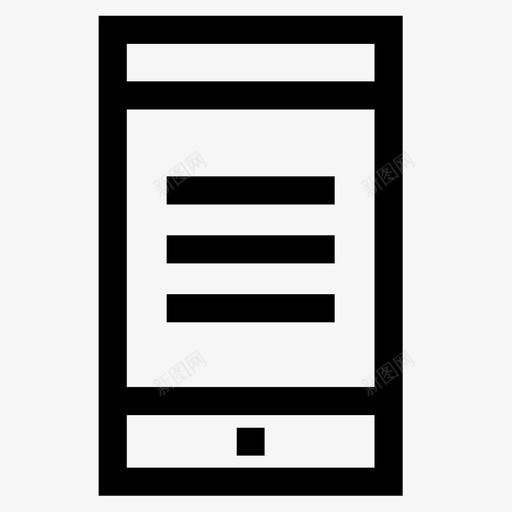 智能手机新闻联播图标svg_新图网 https://ixintu.com 手机 新闻联播 智能