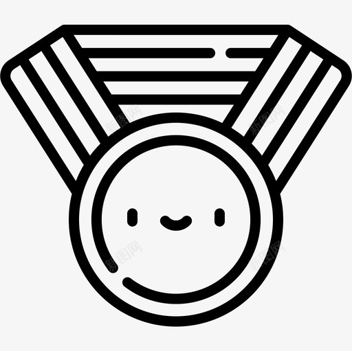 奖章新年提案16直系图标svg_新图网 https://ixintu.com 奖章 提案 新年 直系