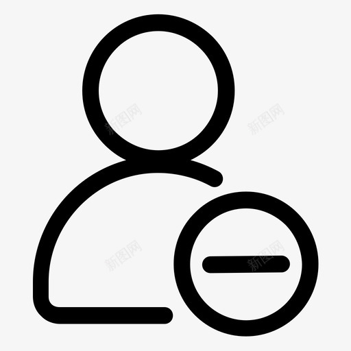 用户减号帐户人员图标svg_新图网 https://ixintu.com 人员 减号 帐户 用户 配置文件